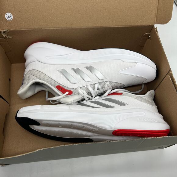 adidas White and Gray Athletic Shoes - Picture 2 of 16